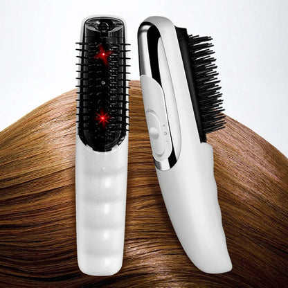 Elektrische Infrarot Anti Haarausfall Kamm Vibration Massage Laser Stimulieren Fördern Haar Wachstum Pflege Pinsel Nachwachsen Kopf Massage