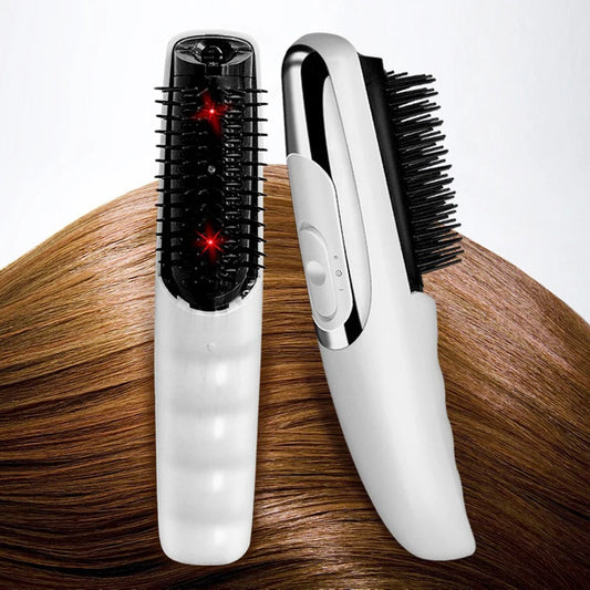 Elektrische Infrarot Anti Haarausfall Kamm Vibration Massage Laser Stimulieren Fördern Haar Wachstum Pflege Pinsel Nachwachsen Kopf Massage
