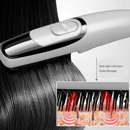 Elektrische Infrarot Anti Haarausfall Kamm Vibration Massage Laser Stimulieren Fördern Haar Wachstum Pflege Pinsel Nachwachsen Kopf Massage